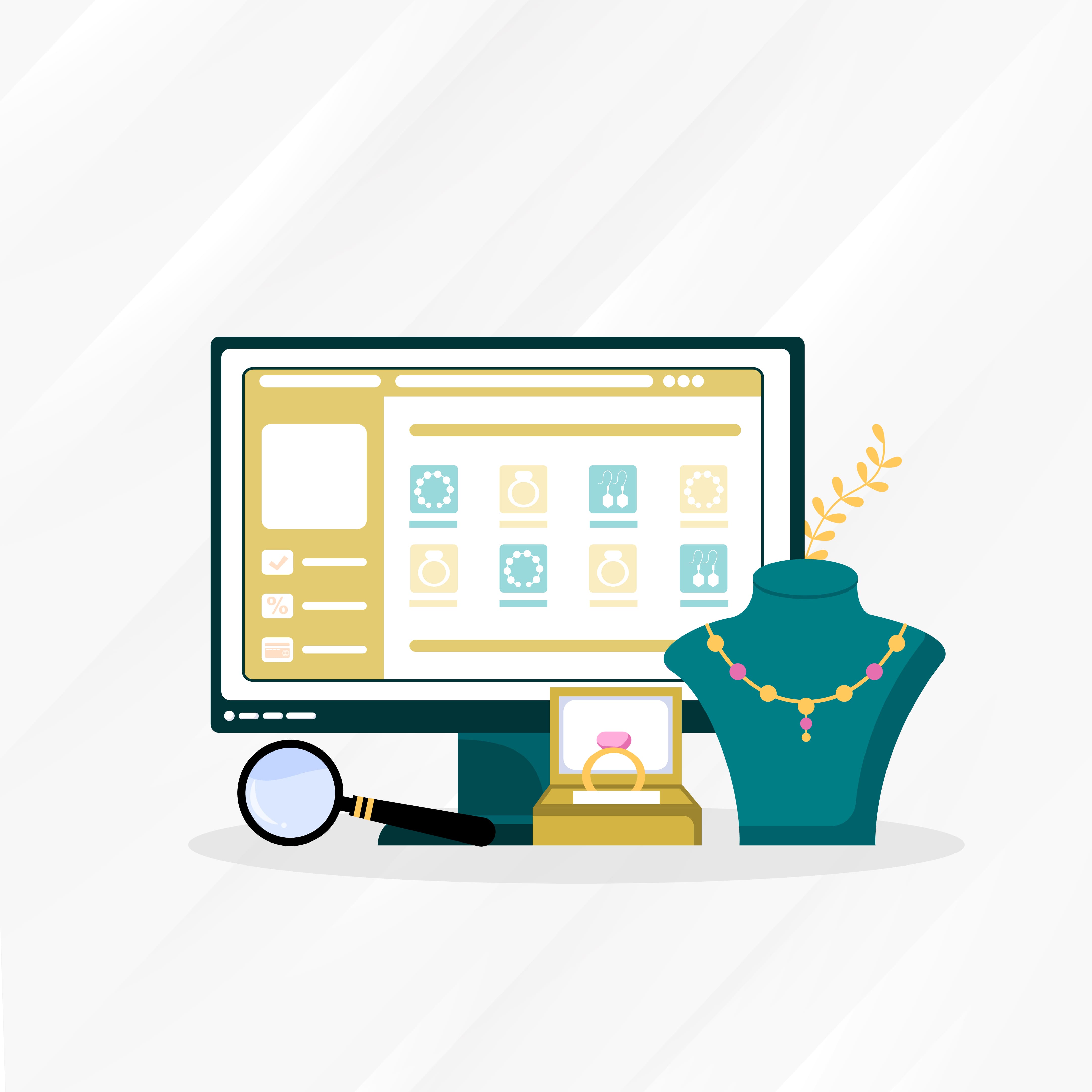 Jewellery websites see 75% more visitors.