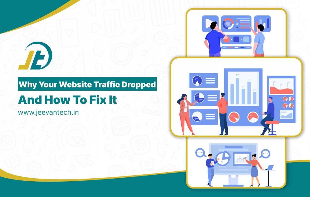 Website organic traffic drop, JeevanTech SEO experts in coimbatore analyzing website performance