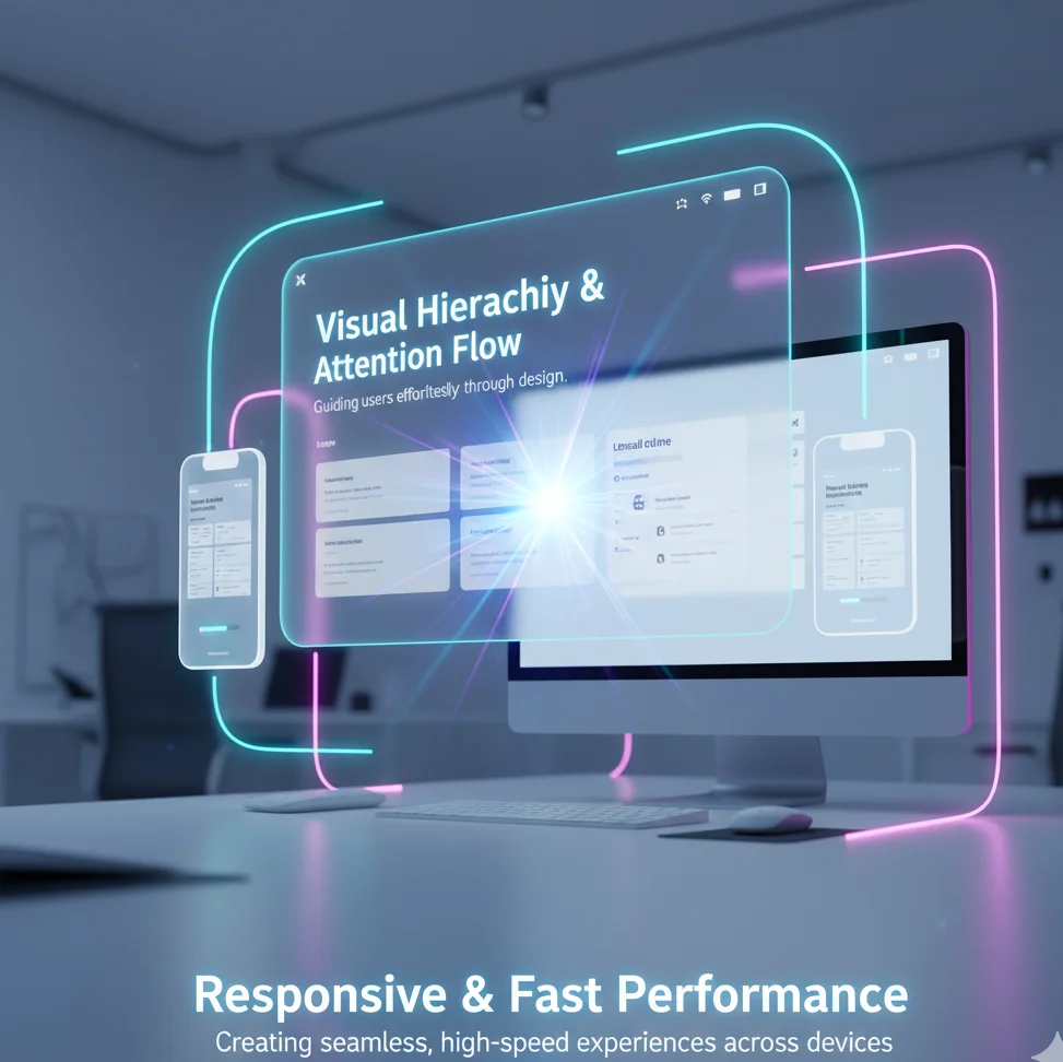 visual hierarchy and fast performance